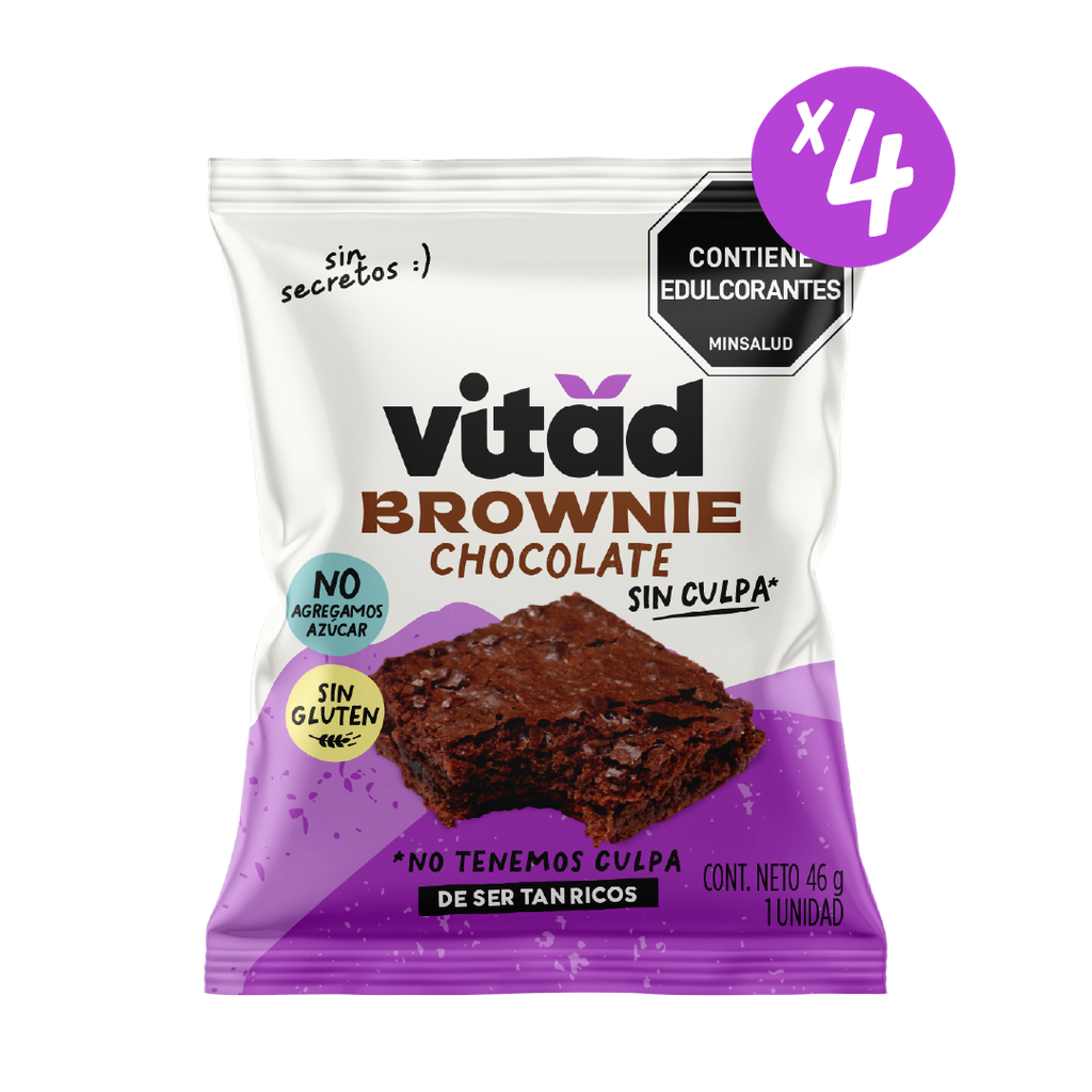 Brownie sin Azúcar x 4uds VITAD