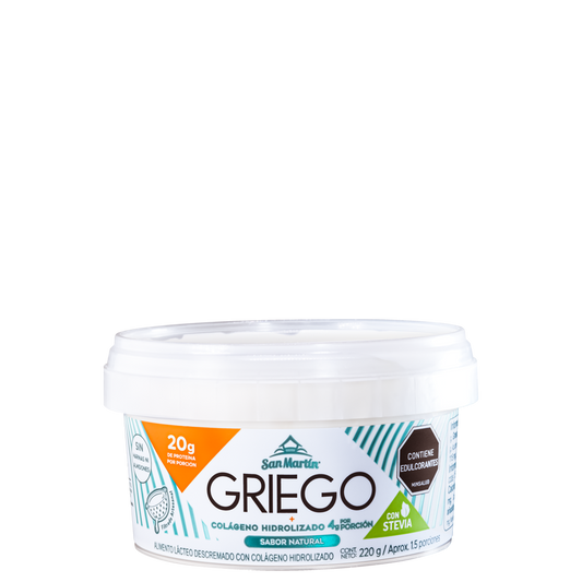 Yogurt Artesanal Griego Colágeno Hidrolizado SAN MARTIN